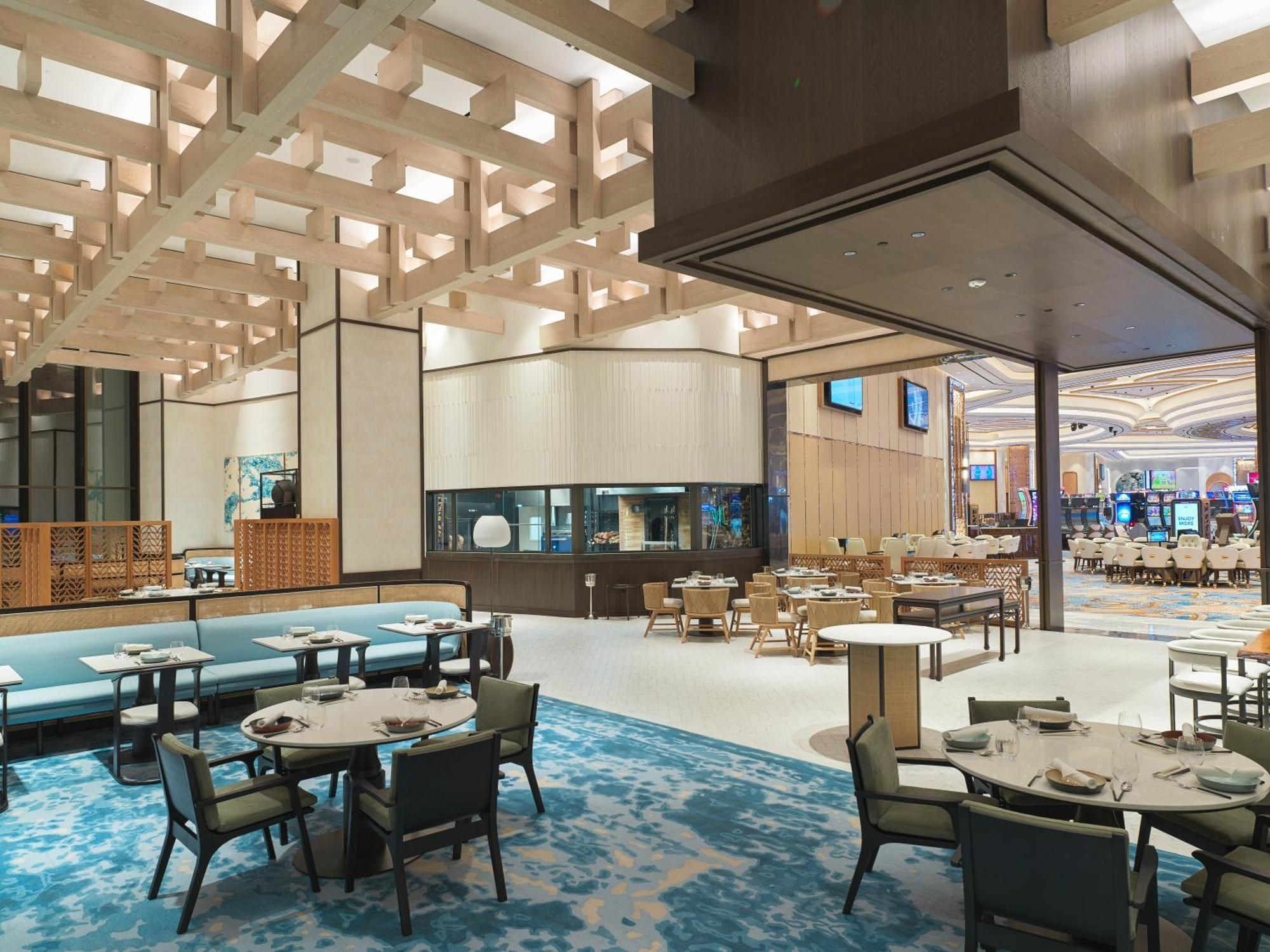 City Of Dreams Mediterranean - Integrated Resort, Casino & Entertainment ลิมาซอล ภายนอก รูปภาพ The interior of the dining room at the MGM Resorts in National Harbor, Maryland